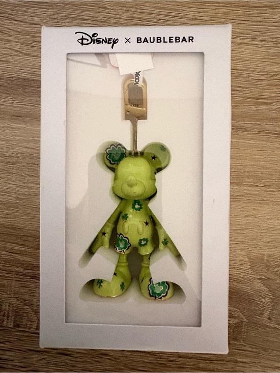 BaubleBar Accessories - Disney x BaubleBar Green Floral Mickey Purse Charm / Keychain